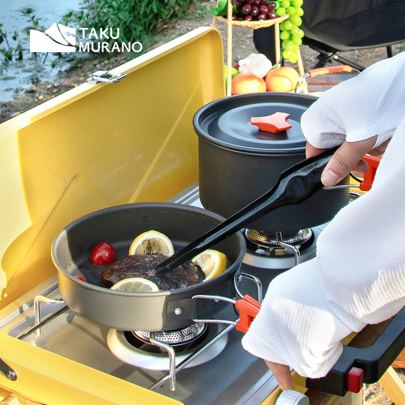 캠핑 조리기구 세트 야외 요리 초경량 알루미늄 냄비 주 - Camping Cooking Kit 리뷰 및 가격