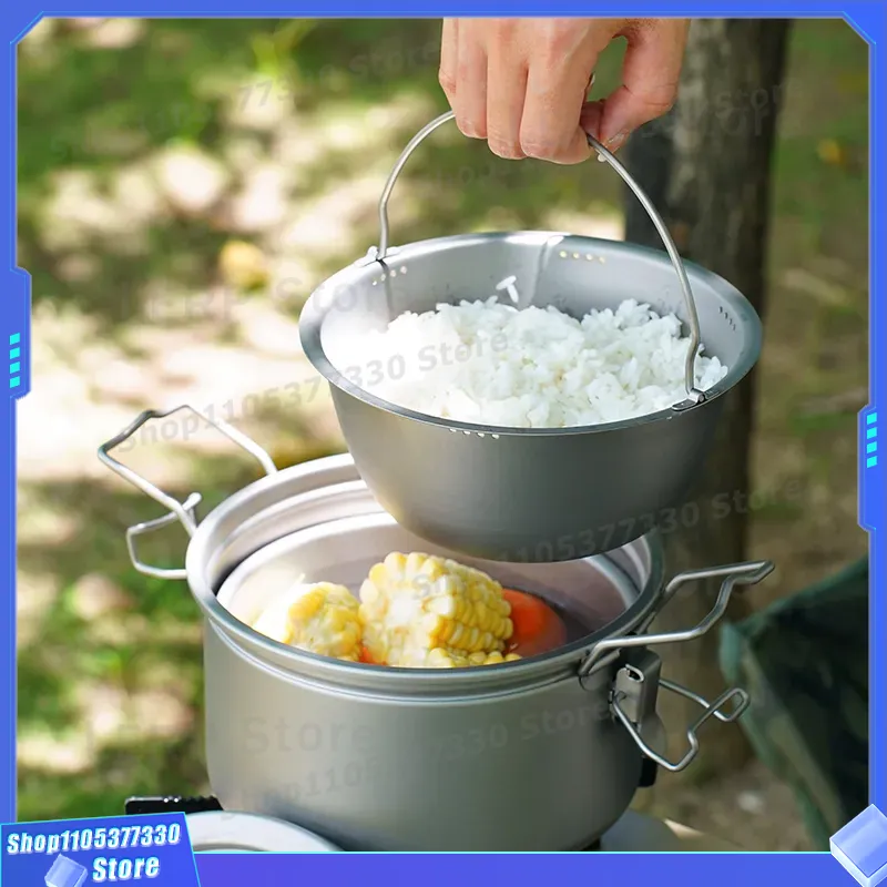 순수 티타늄 캠핑 냄비, 가벼운 야외 조리용기, 라이너 - Camping Cooking Vessel 리뷰 및 가격