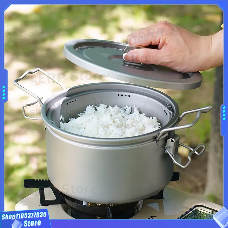 순수 티타늄 캠핑 냄비, 가벼운 야외 조리용기, 라이너 - Camping Cooking Vessel 리뷰 및 가격