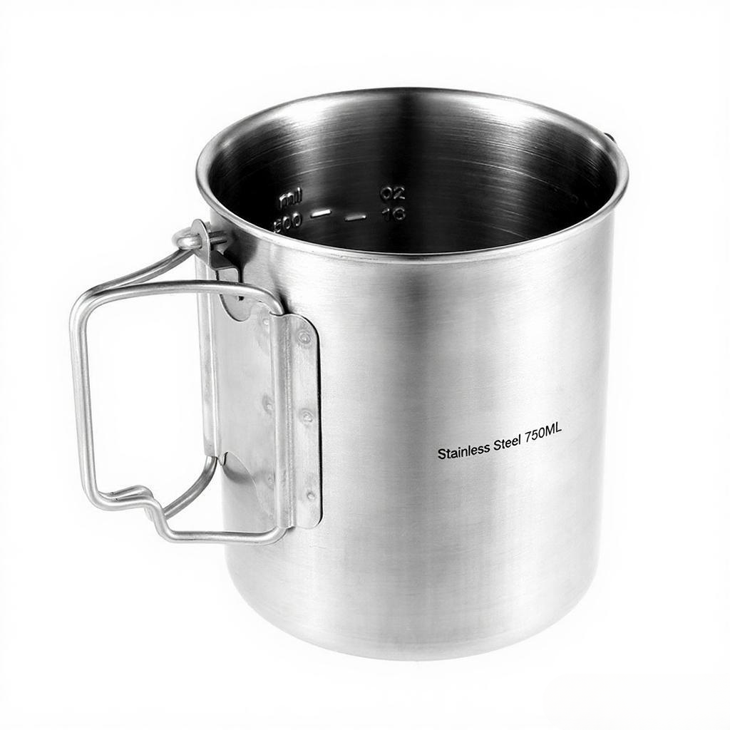 750ml 스테인레스 스틸 냄비 뚜껑과 접이식 손잡이가 - Camping Cooking Pot With Lid 리뷰 및 가격