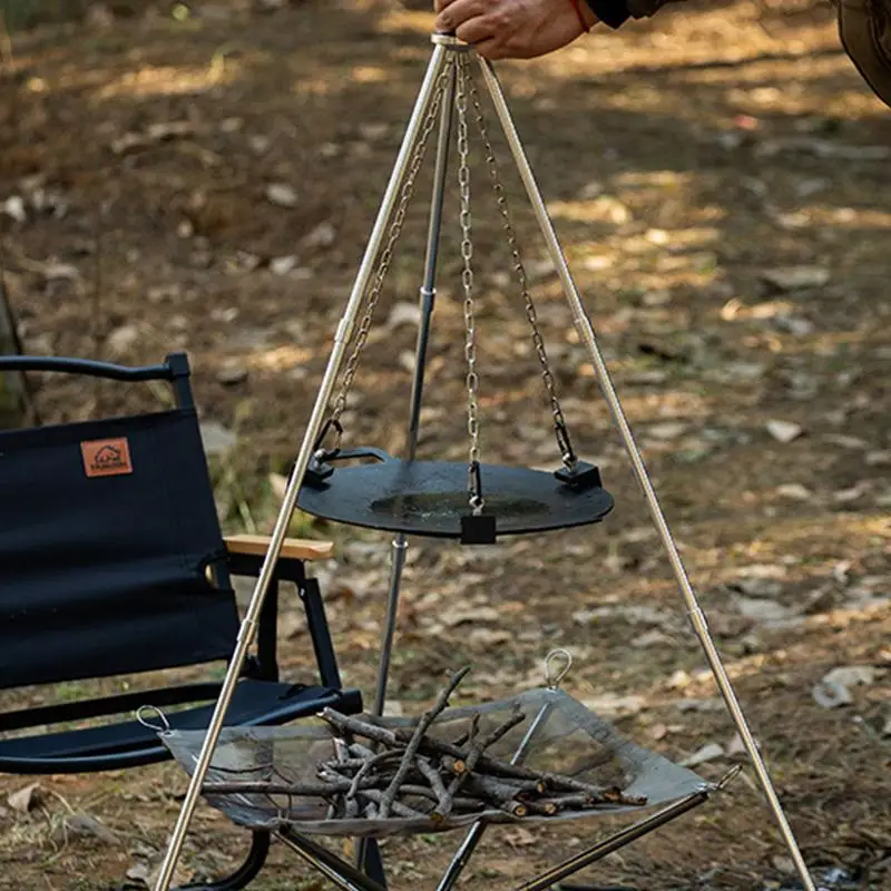 알루미늄 캠핑 화로 삼각대, 휴대용 삼각 지지대, 야외 - Camping Cooking Pot Tripod 리뷰 및 가격