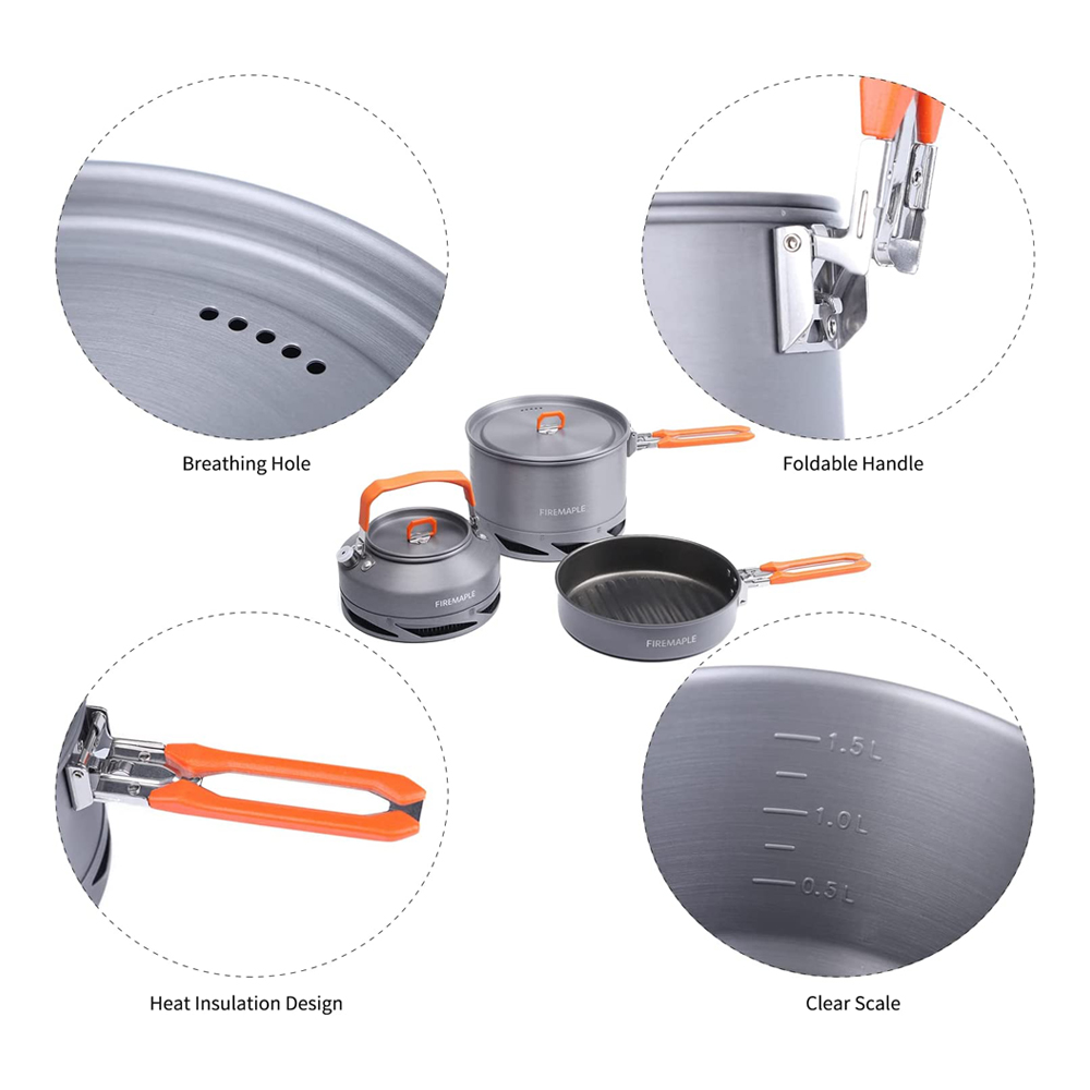 Fire Maple 캠핑 조리기구 하이킹 피크닉 열 교 - Quechua Camping Cooking Set 리뷰 및 가격