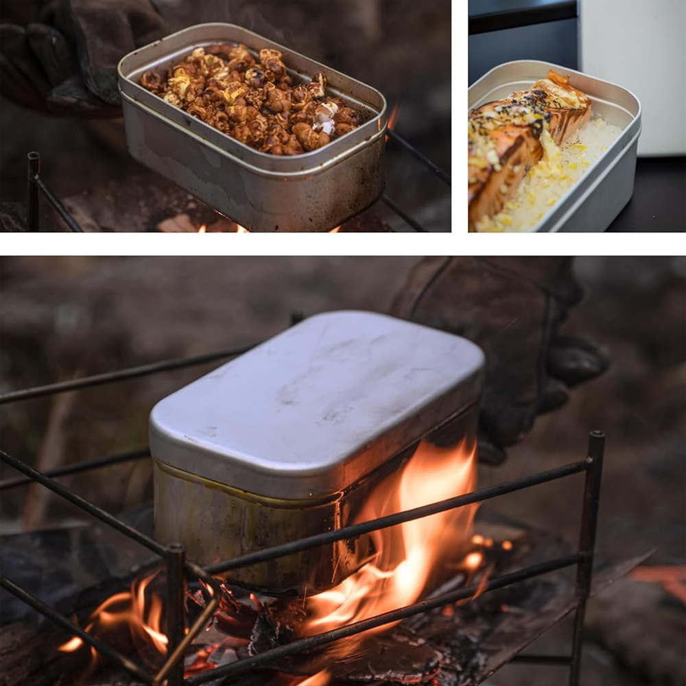 접이식 도시락 상자 손잡이, 성인용 도시락 용기, 알루 - Camping Outdoor Cooking Set 리뷰 및 가격