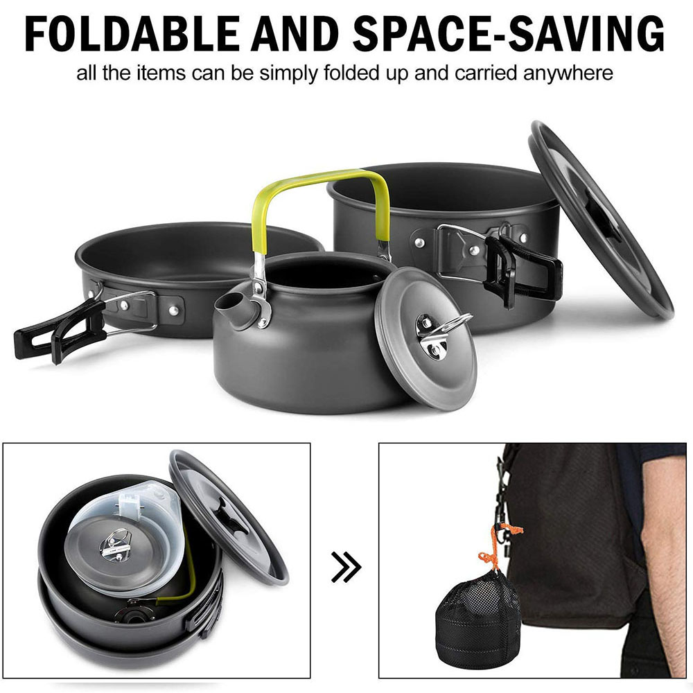 알루미늄 합금 소재로 제작된 야외 캠핑 조리기구 세트, - Camping Outdoor Cooking Set 리뷰 및 가격