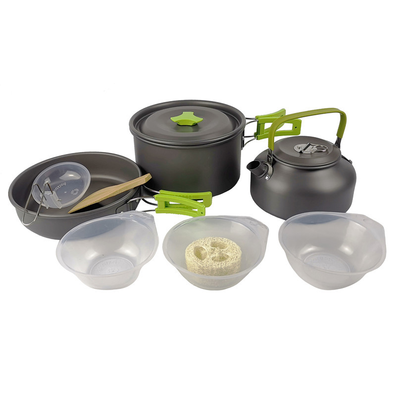 야외 캠핑 조리기구 키트 알루미늄 요리 냄비 세트 물  - Camping Cooking Kit Box 리뷰 및 가격
