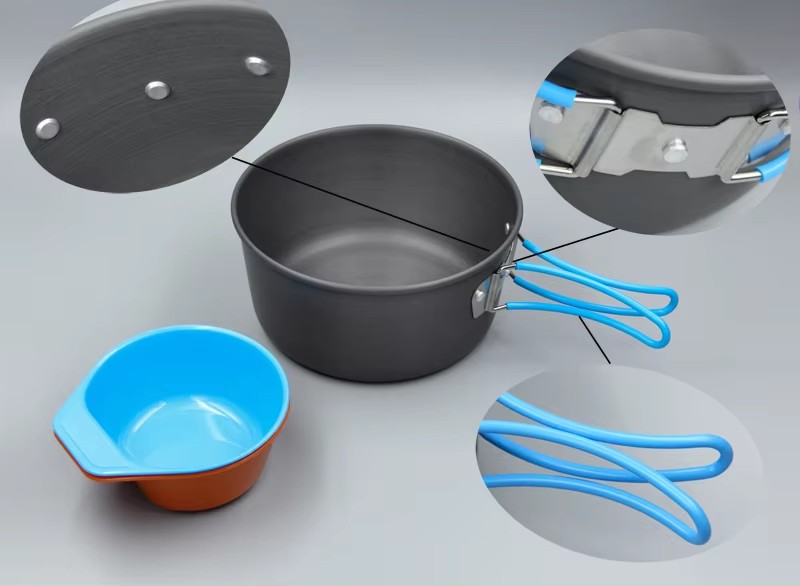 캠핑 조리기구 배낭 냄비 팬 그릇 키트 야외 냄비 요리 - Camping Cooking Kit 리뷰 및 가격