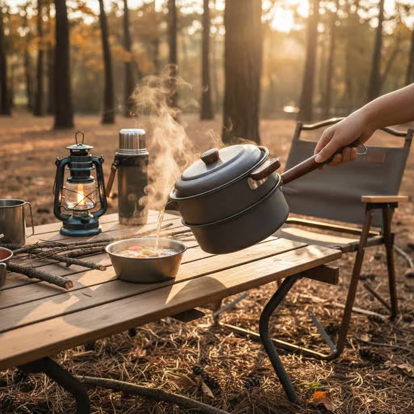 3 L 3L 야외용 요리 냄비 경량 캠핑 찜 냄비 휴대 - Nesting Camping Cooking Set 리뷰 및 가격